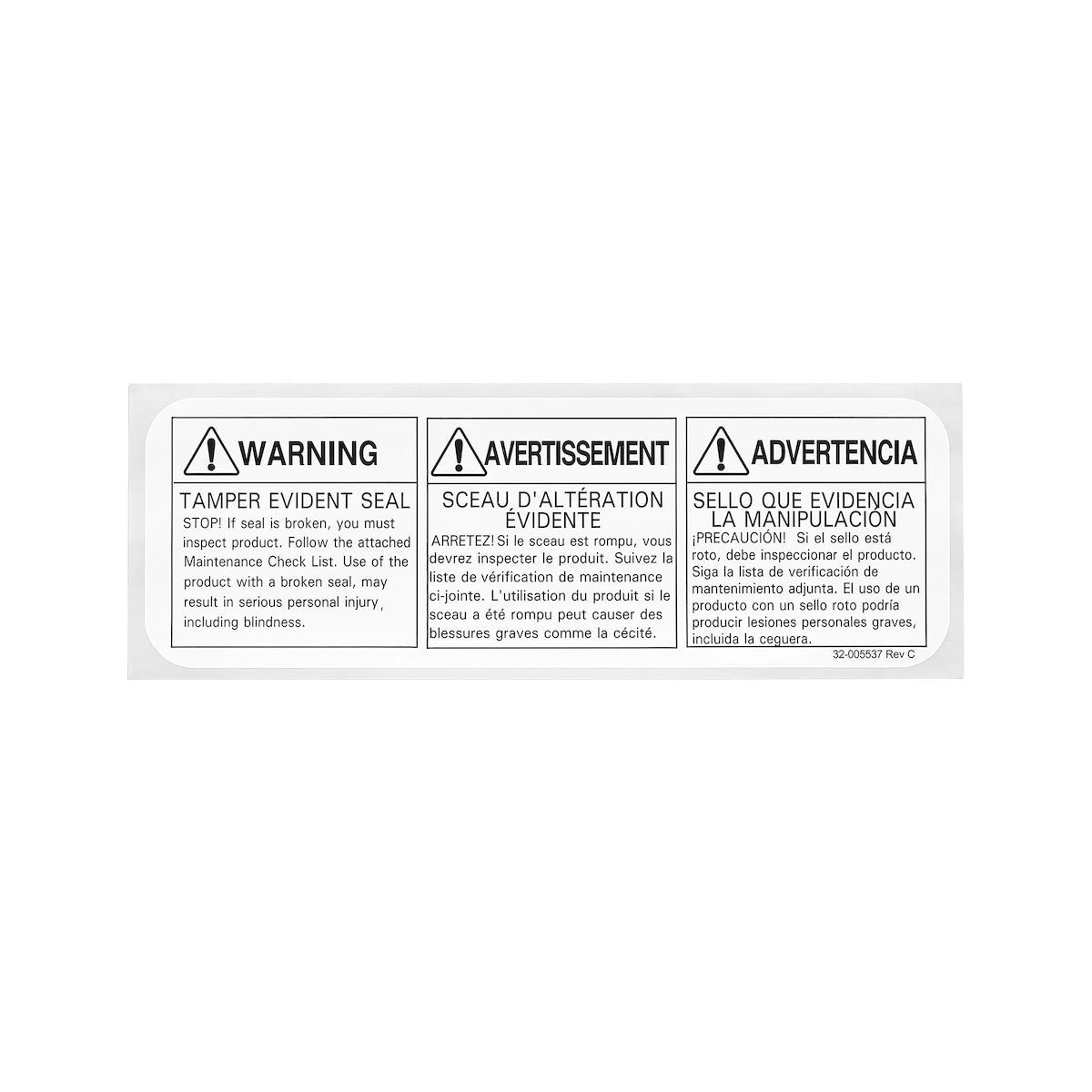 Fendall 320010170000 Replacement Tamper Seal White
