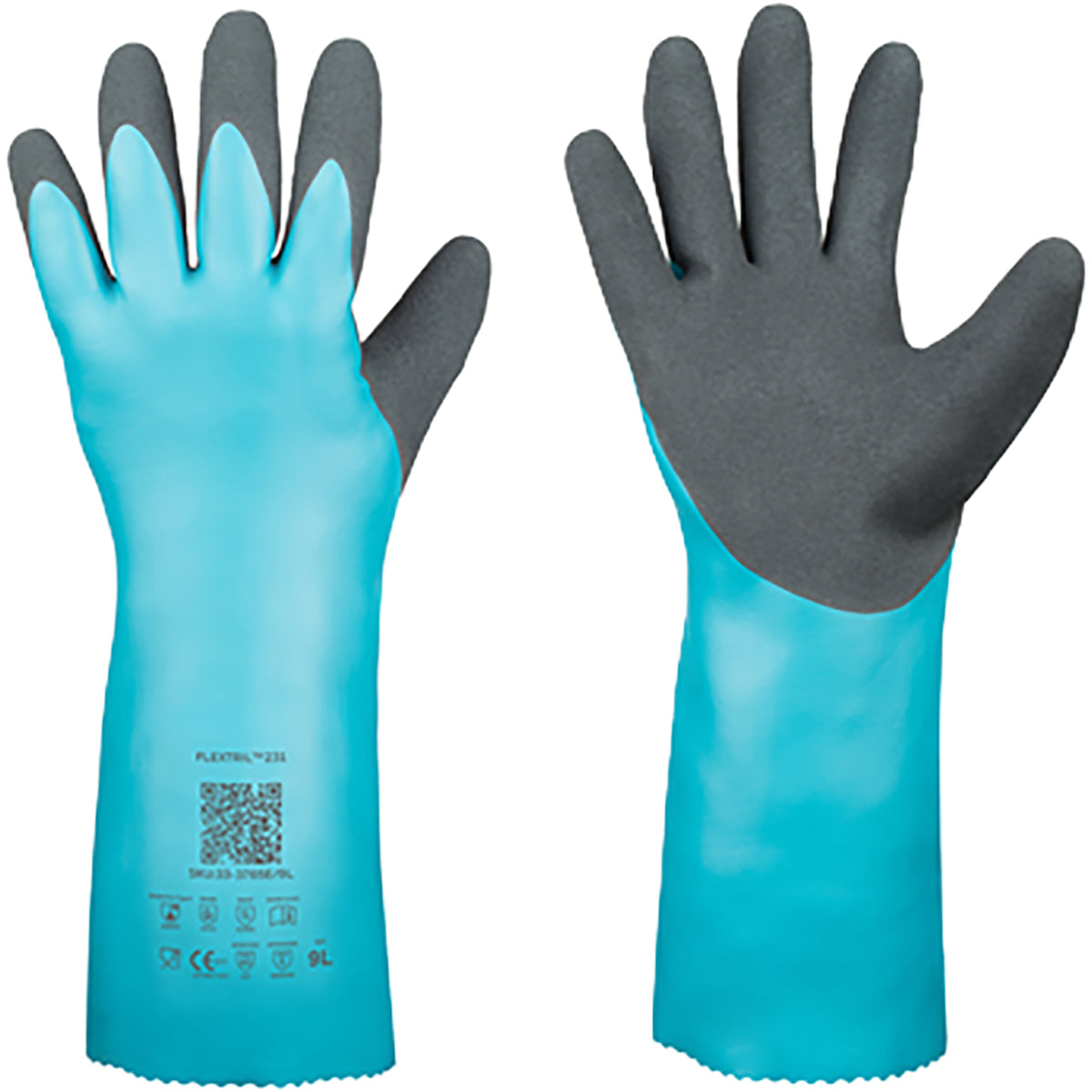 Assurance 33-3765E Chemical Resistant Gloves Nitrile Blue