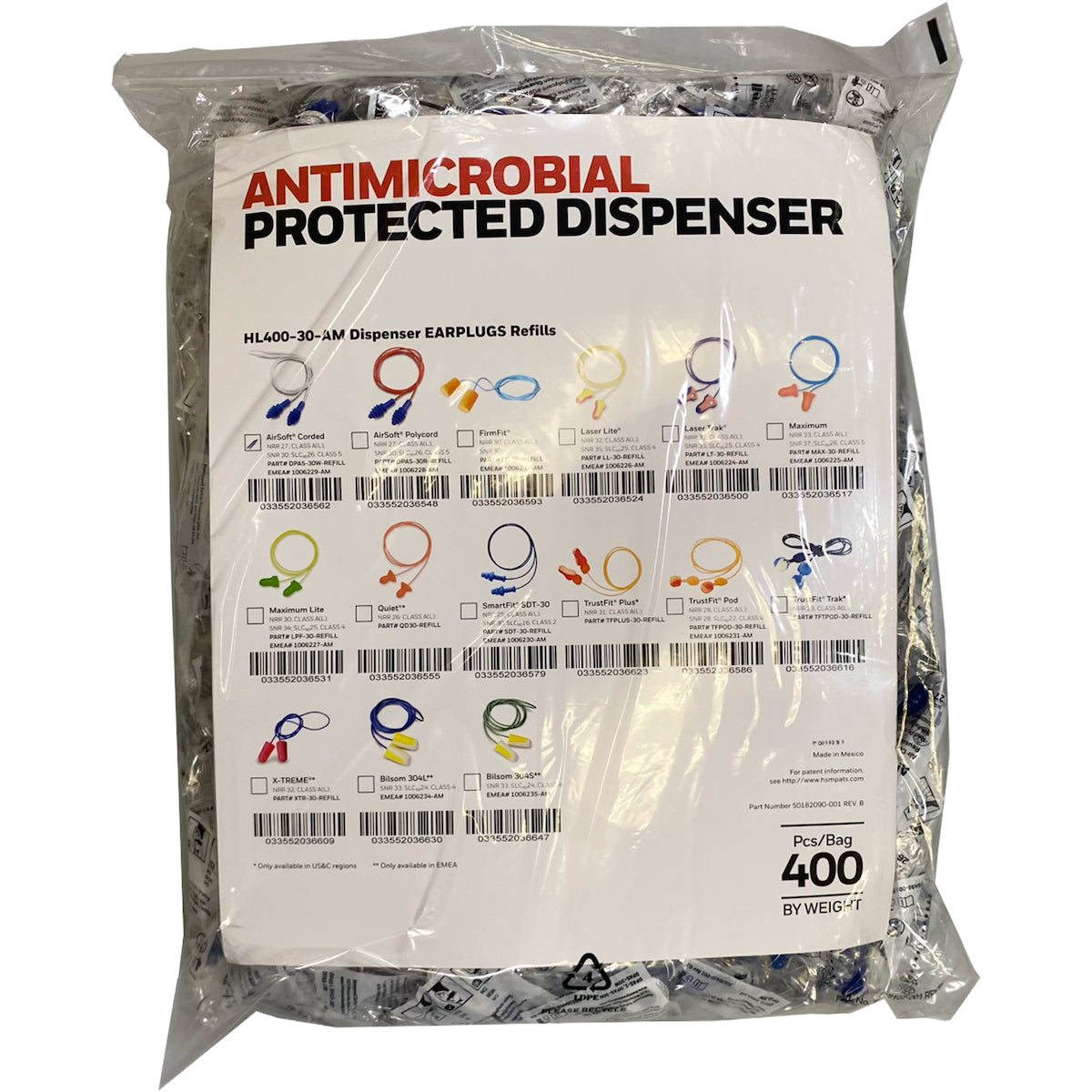 Howard Leight DPAS-30W Ear Plugs TPE Corded Blue