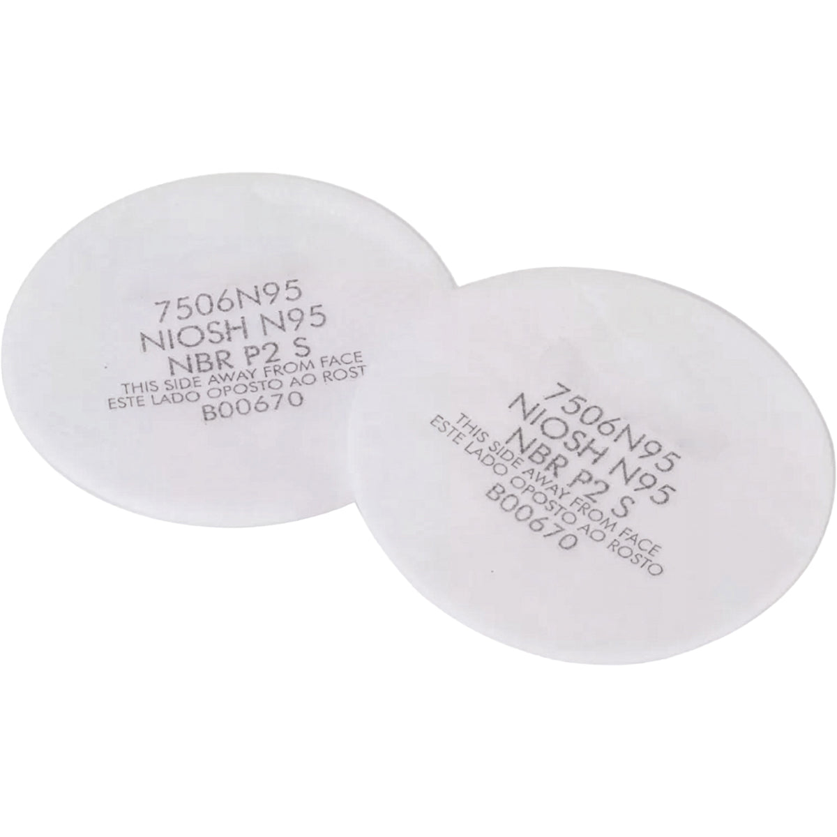 North 7506N95 Cartridges N95 Pad Filters White