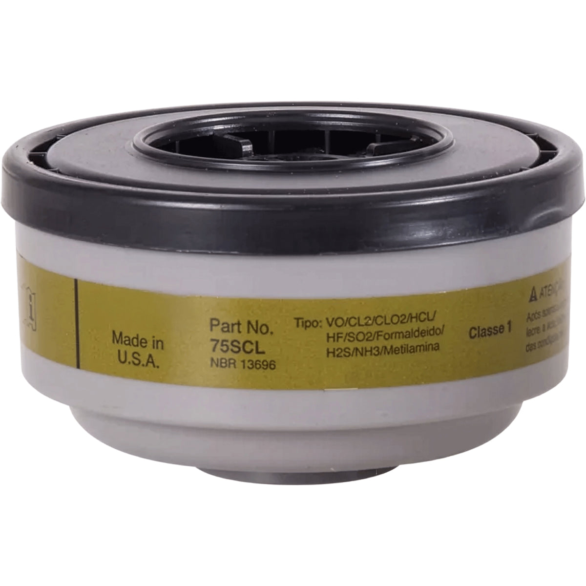 North 75SCL Respirator Cartridge Multi-Gas Vapor Black