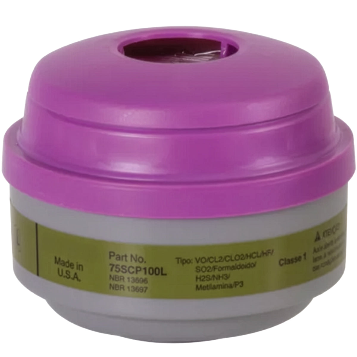 North 75SCP100L Respirator Cartridge P100 Multi-Contaminant Black