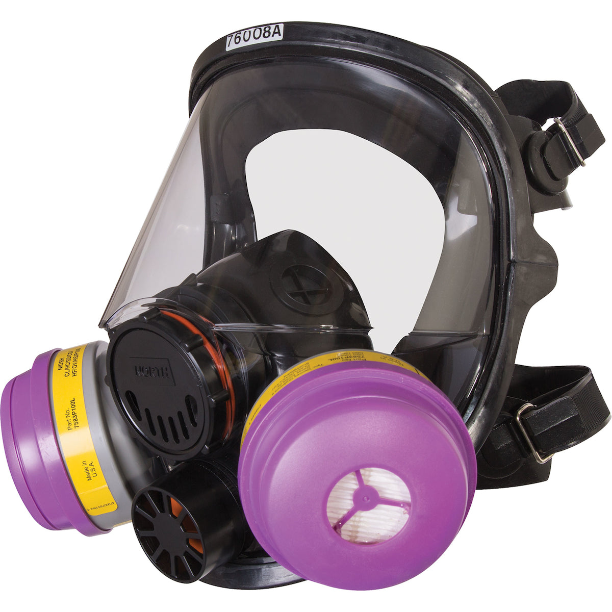 North 760008A Full Facepiece Respirator Medical-Grade Silicone Black