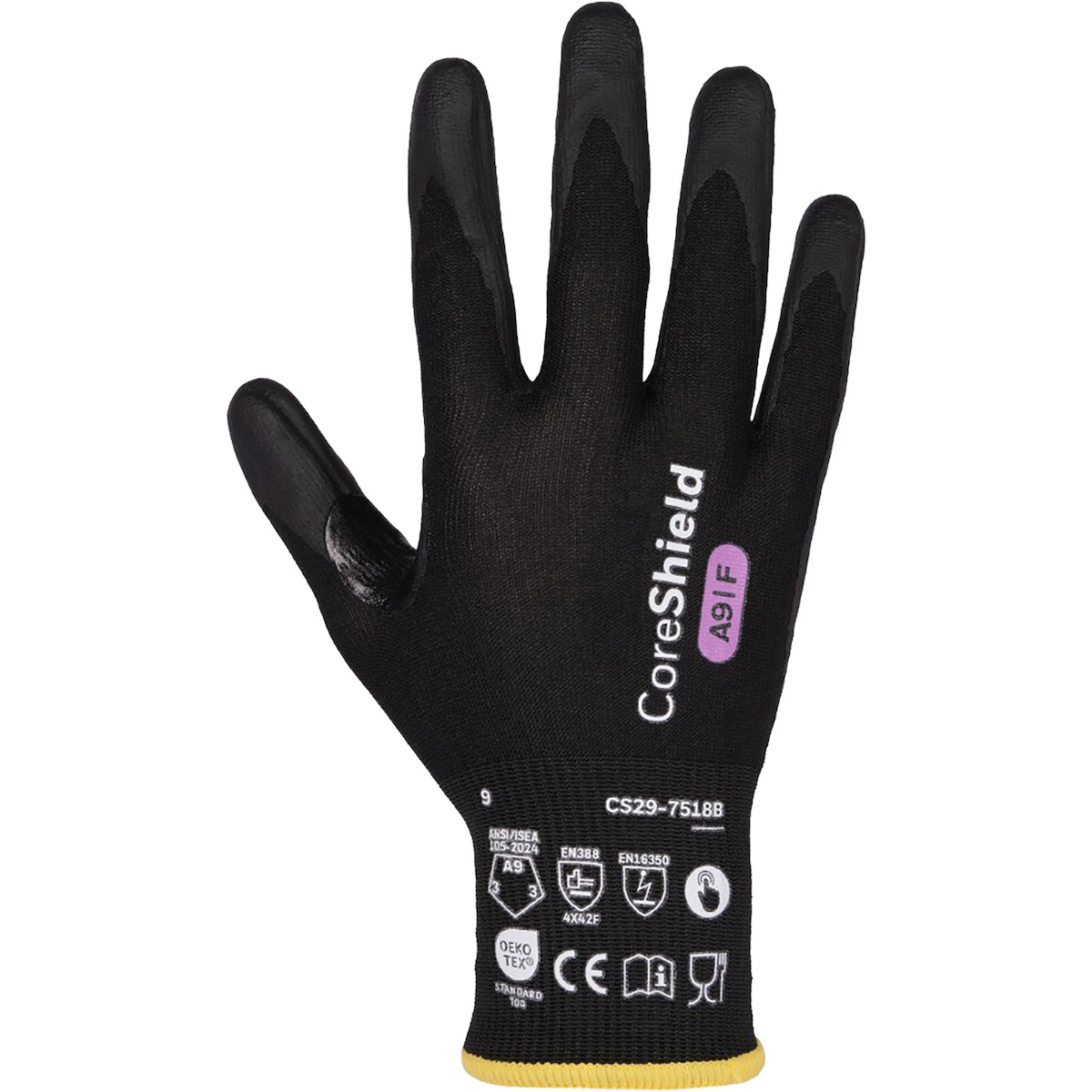 G-Tek CS29 Cut Resistant Gloves Foam Nitrile Grip Black