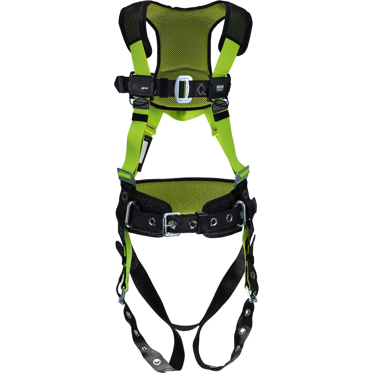 Miller H5CC31100 Construction Comfort Harness Steel Green