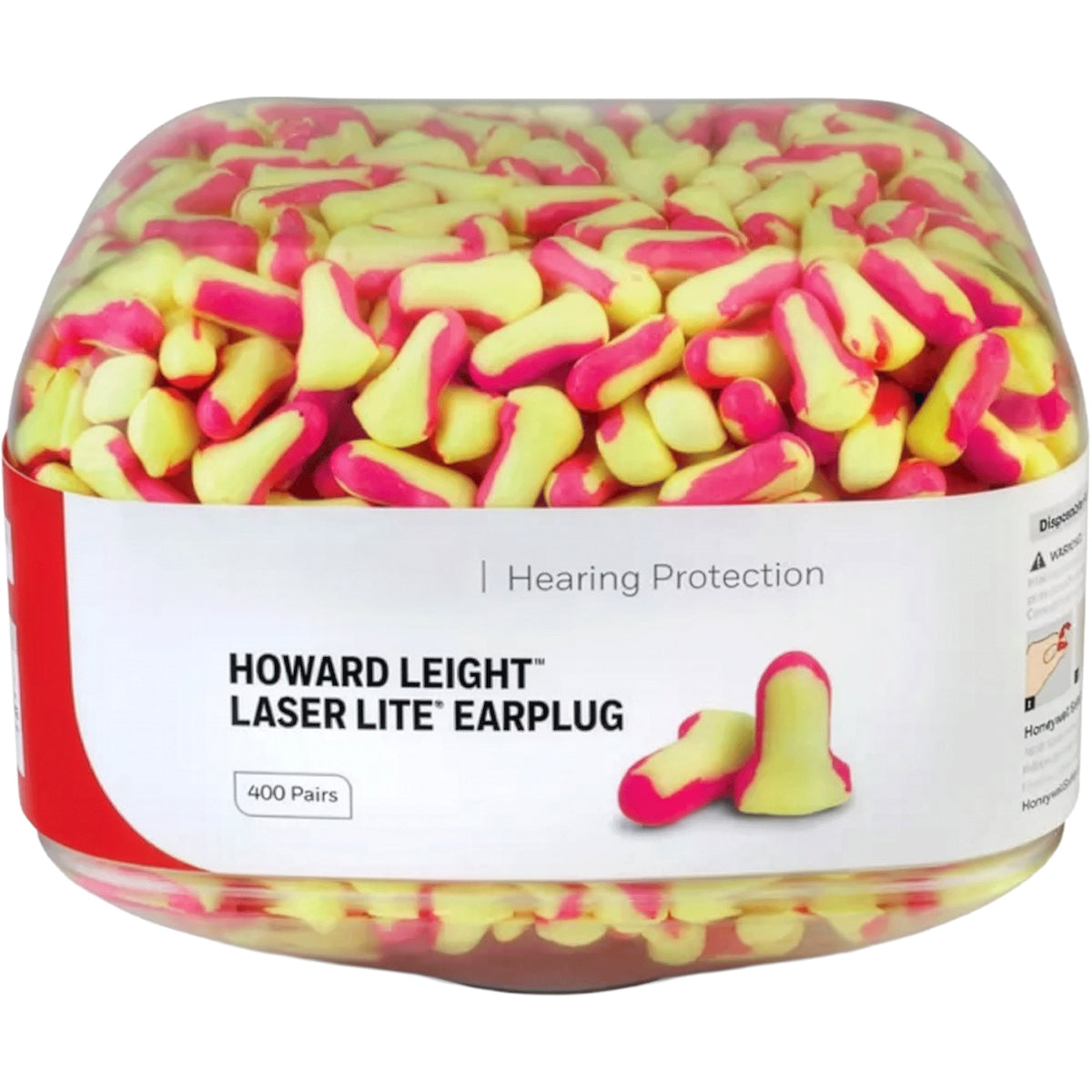 Howard Leight HL400 Ear Plugs Refill Antimicrobial Canister Pink