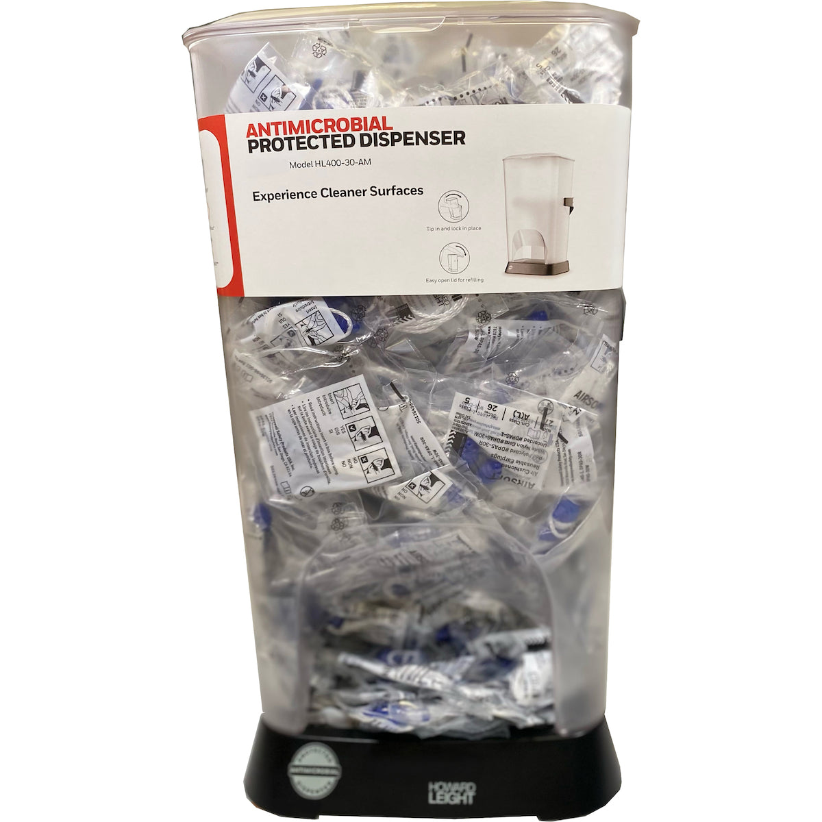 Howard Leight HL400-DPAS-30W Ear Plug Dispenser Antimicrobial Gray