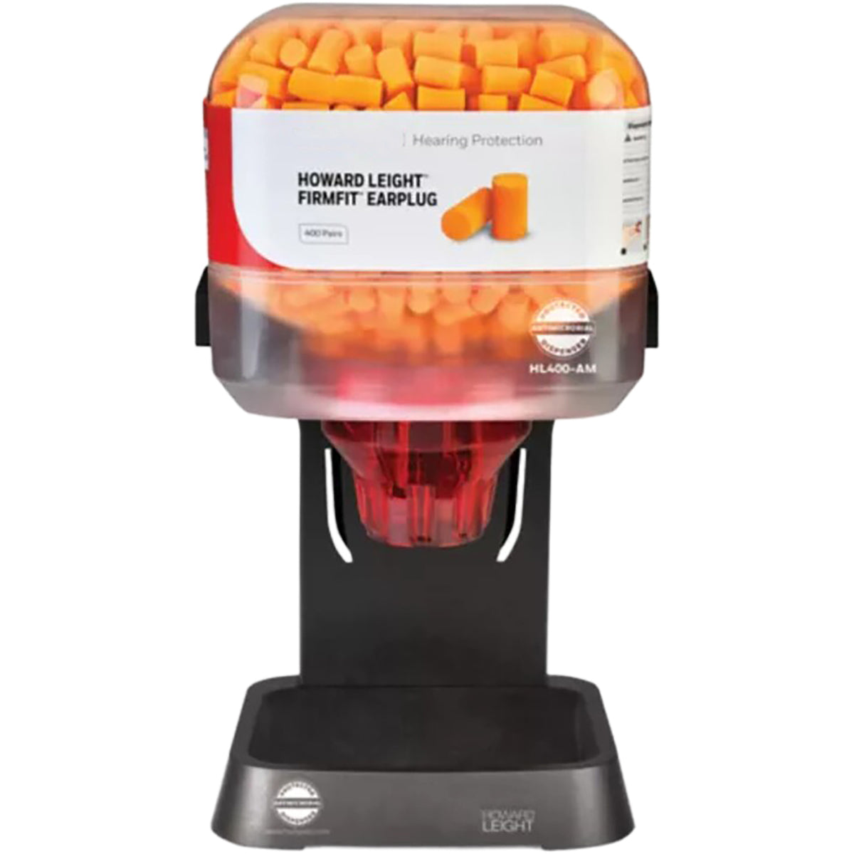 Howard Leight HL400 Ear Plugs Antimicrobial Dispenser Clear