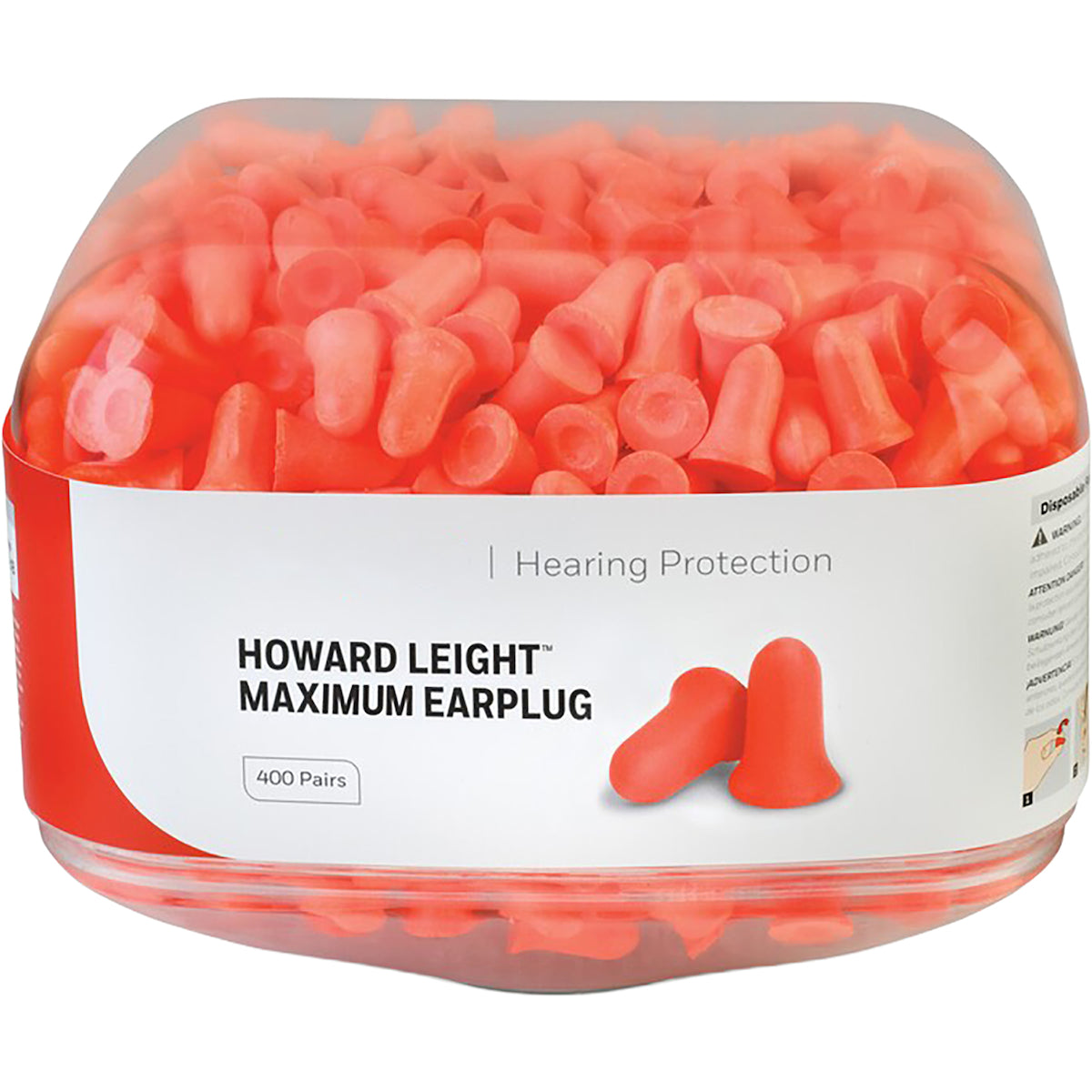 Howard Leight HL400 Ear Plugs Refill Canister Clear