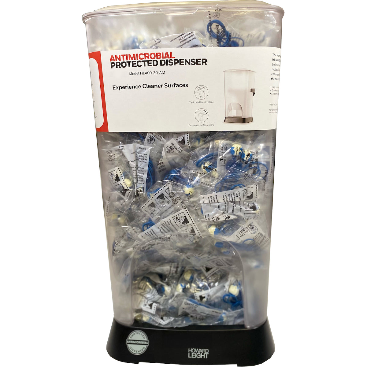 Howard Leight HL400-TFTPOD-30-AM Ear Plug Dispenser Antimicrobial Gray