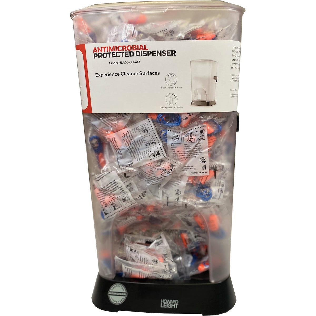 Howard Leight HL400-XTR-30-AM Ear Plug Dispenser Antimicrobial Gray