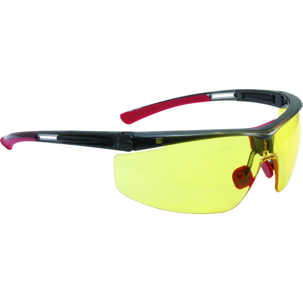 North T5900LTKAHS Safety Glasses Black Frame Anti-Fog Black