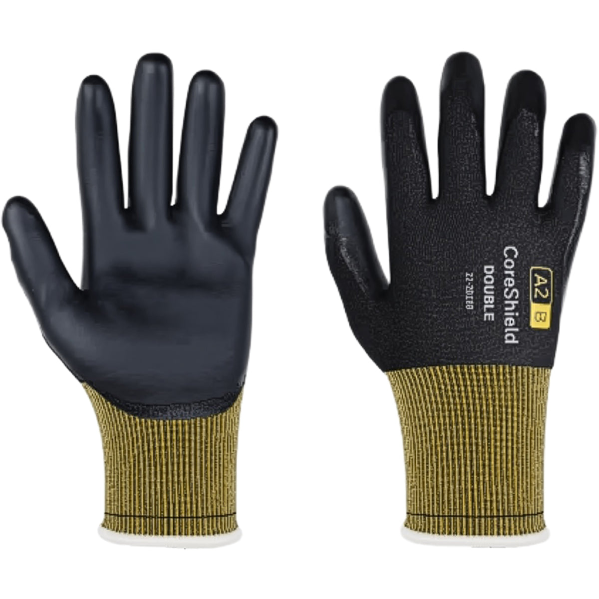 G-Tek 22-2D18B Cut Resistant Gloves Nitrile Grip Black