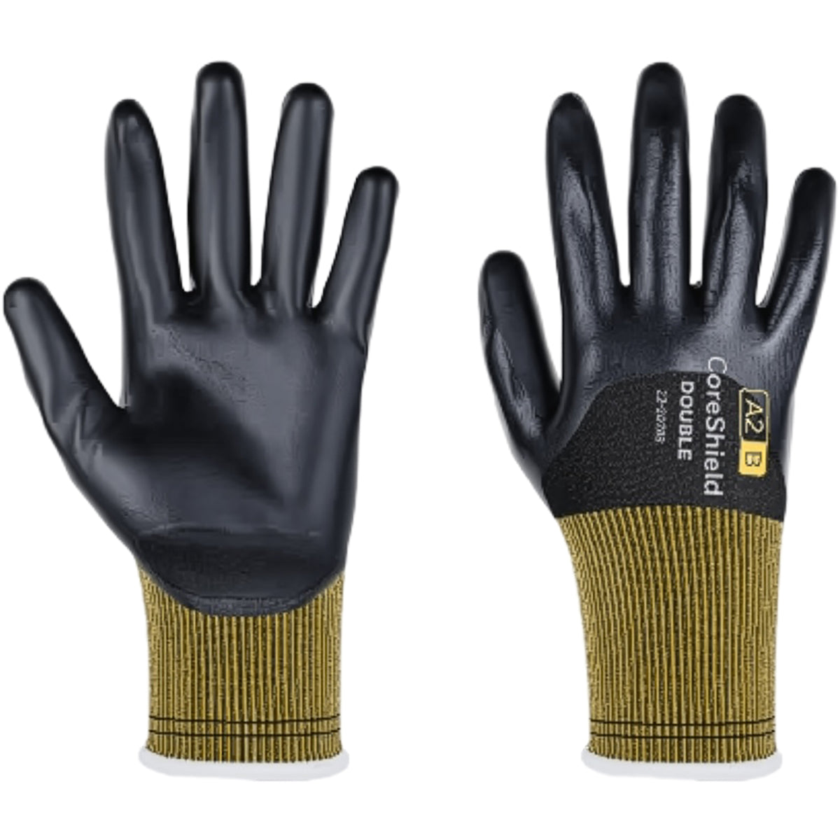 G-Tek 22-2D28B Cut Resistant Gloves Nitrile Grip Black