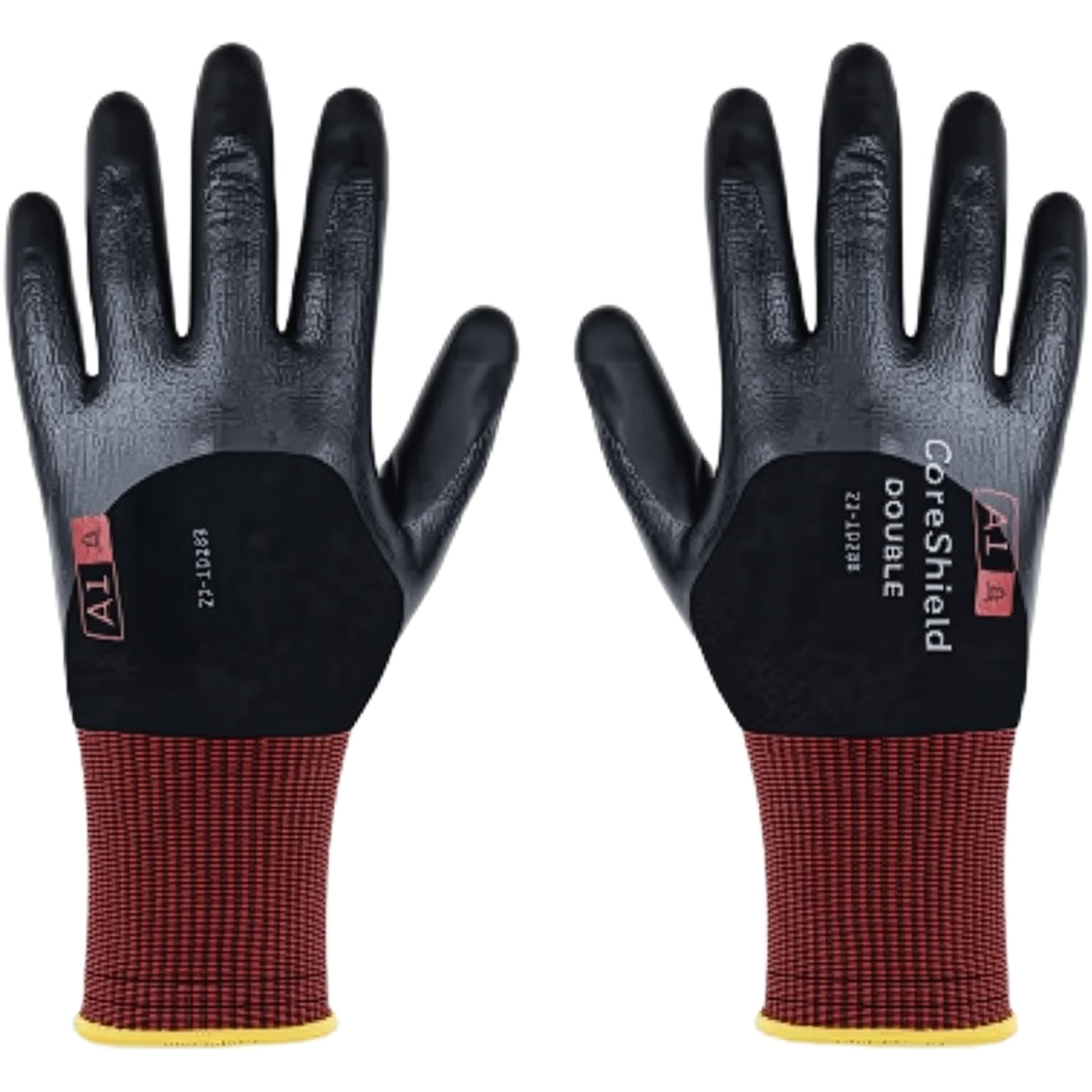 G-Tek 21-1D28B Cut Resistant Gloves Nitrile Coated Black