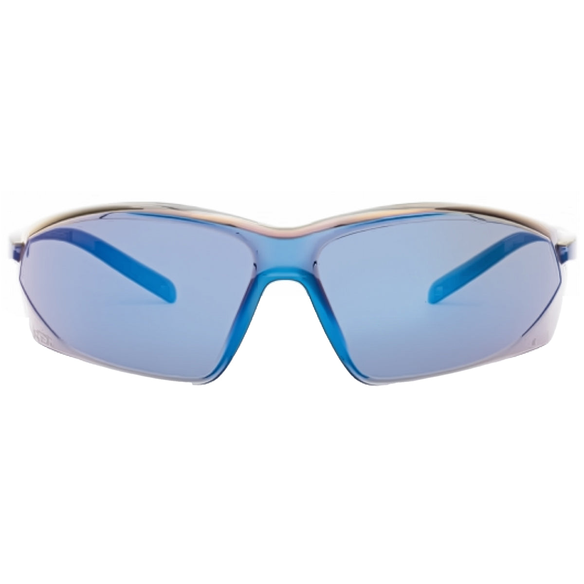 UVEX A703 Safety Glasses Blue Lens Gray Temple