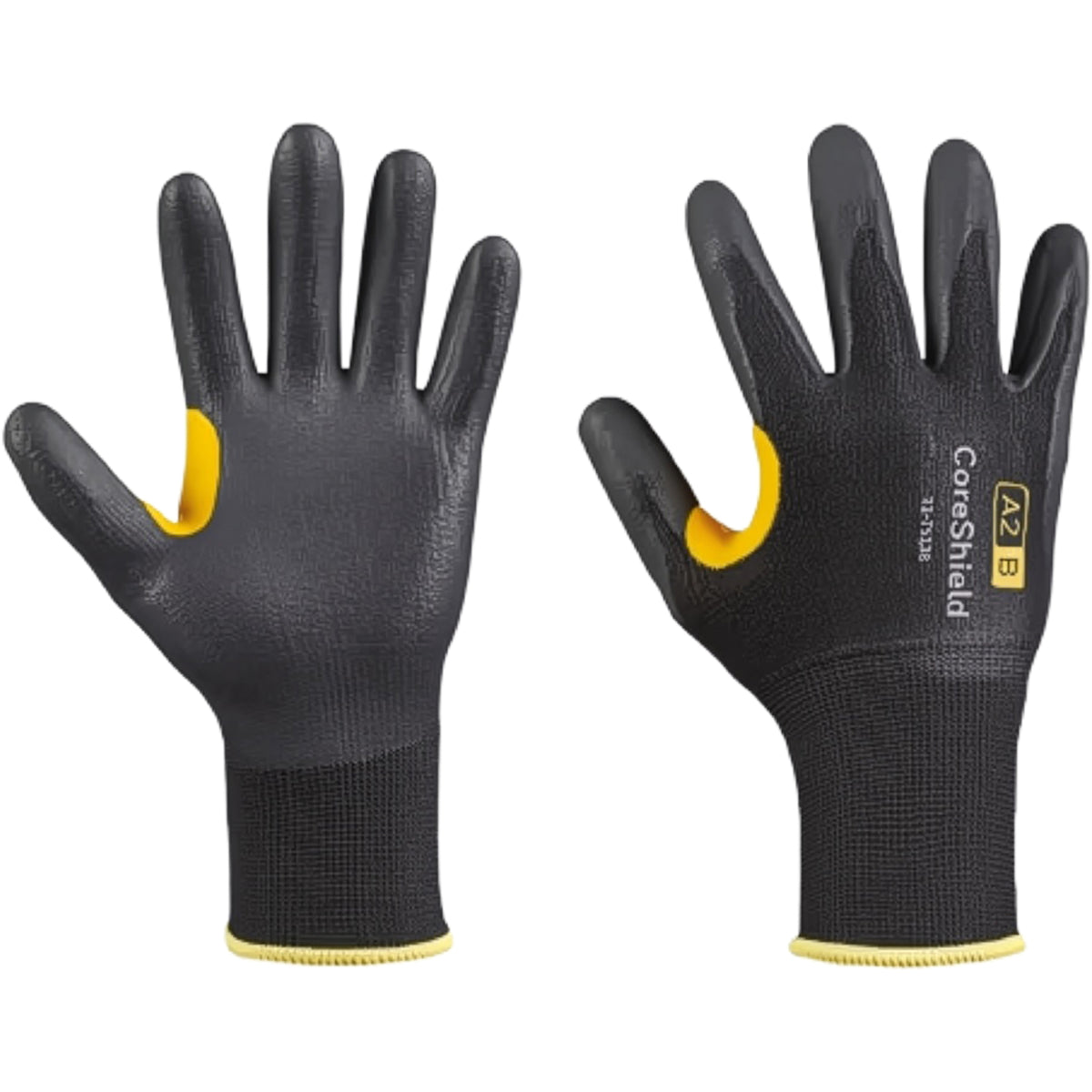 G-Tek 22-7513B Cut Resistant Gloves HPPE Nitrile Coating Black