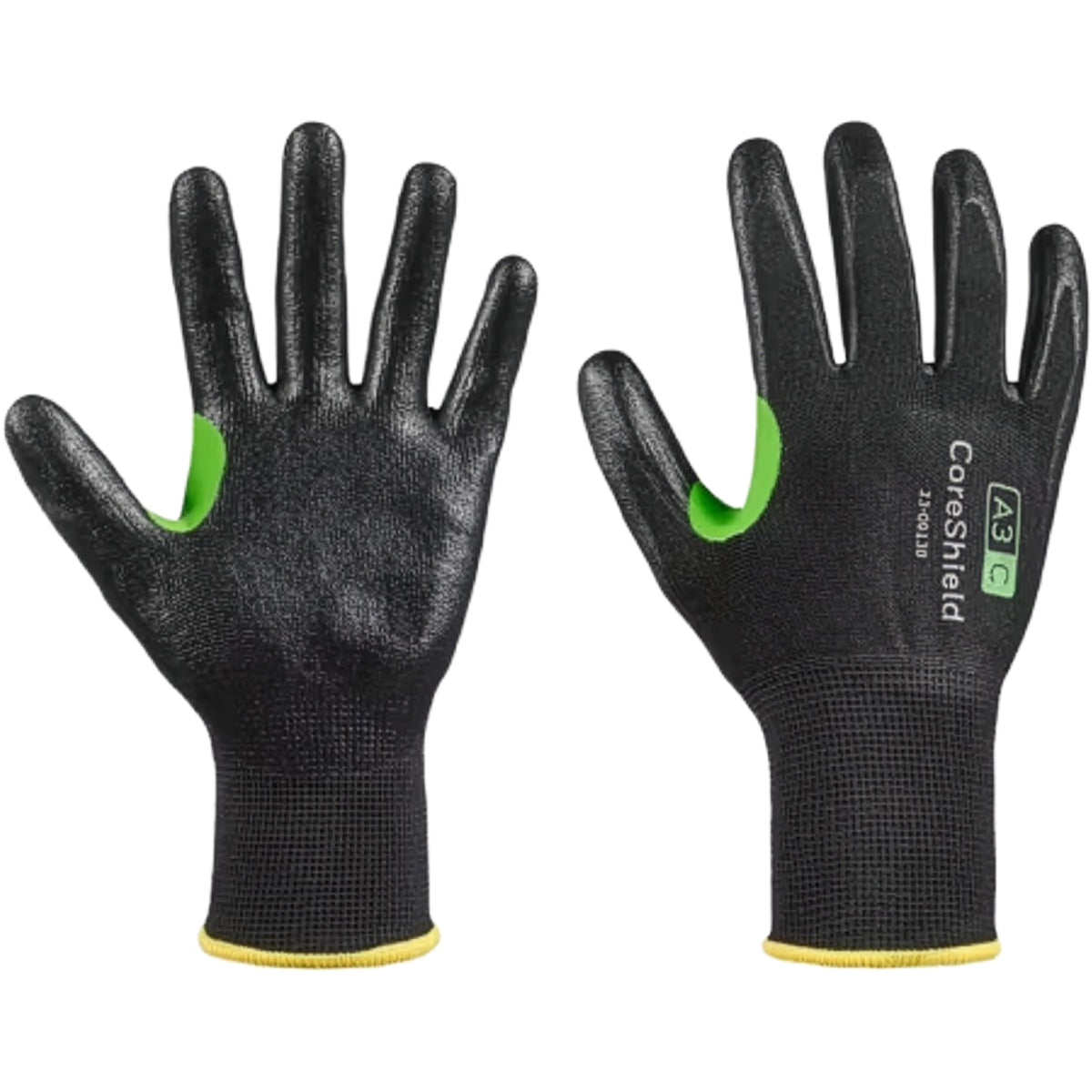 G-Tek 23-0913B Cut Resistant Gloves HPPE Smooth Nitrile Black