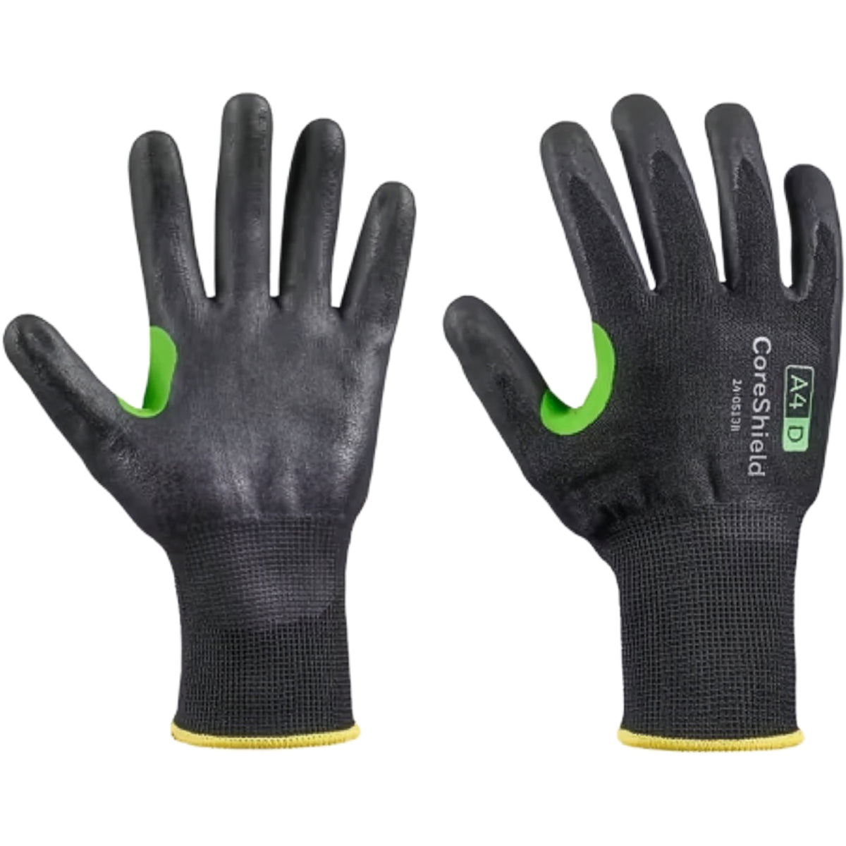 G-Tek 24-0513B Cut Resistant Gloves HPPE Microfoam Nitrile Black