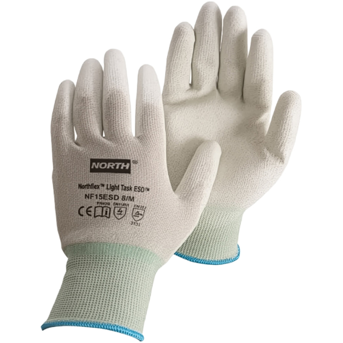 G-Tek NF15ESD Cut Resistant Gloves ESD Safe Gray