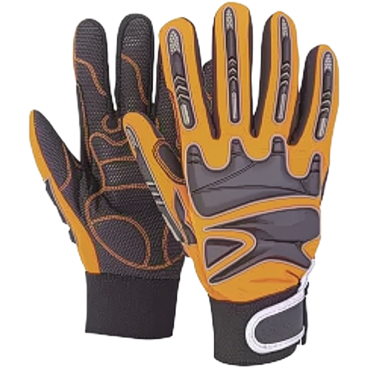 Boss Rig Dog Impact Resistant Gloves Polyurethane Black