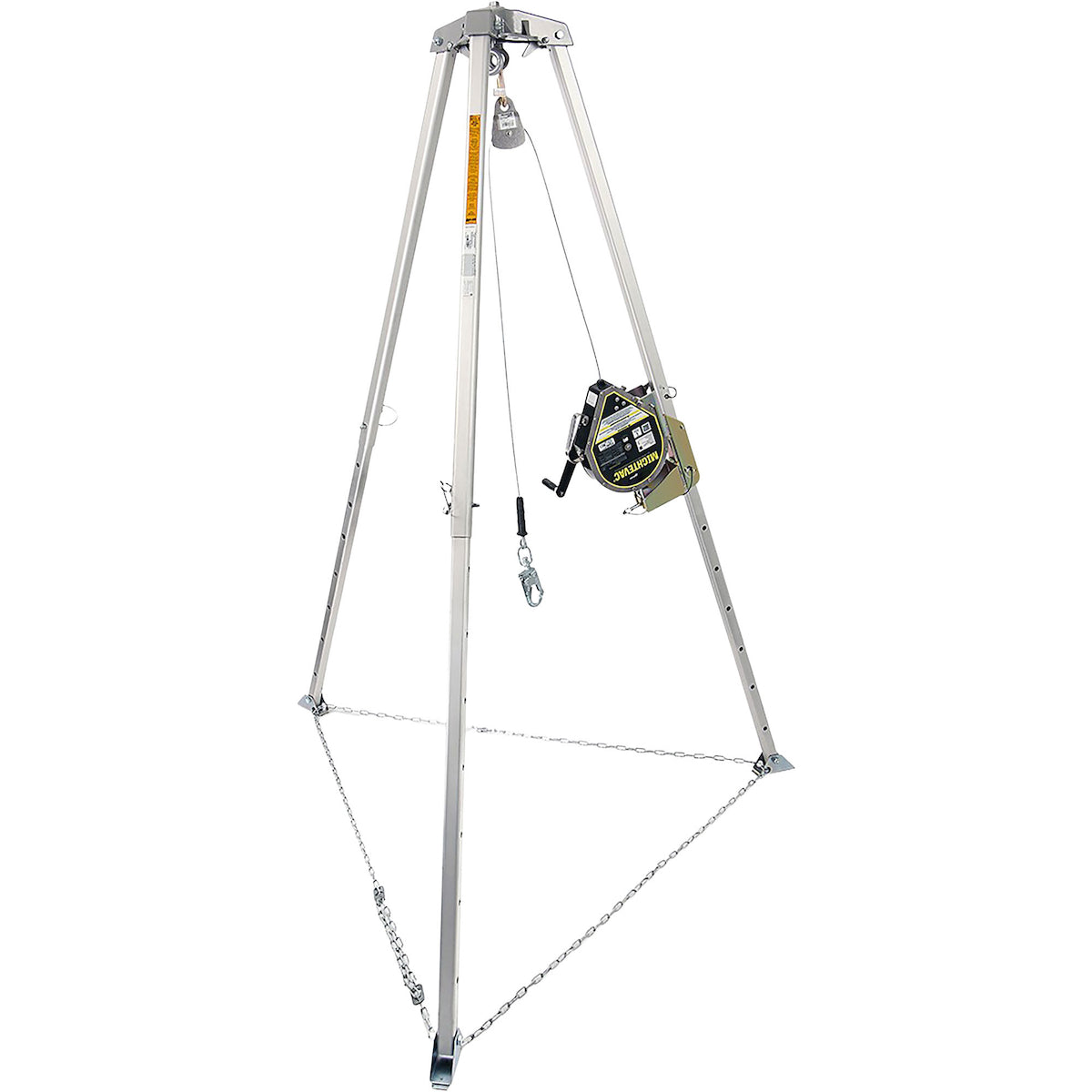 Miller® MME-GKT1-02 Self-Retracting Lifeline with Retrieval, Bracket, Tripod, and Galvanized Steel Cable, Steel Carabiner, Steel Swivel Snap Hook