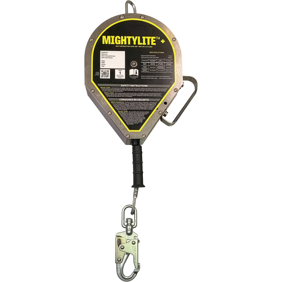 Miller MML-OSS1-01 Self-Retracting Lifeline Stainless Steel Cable Silver