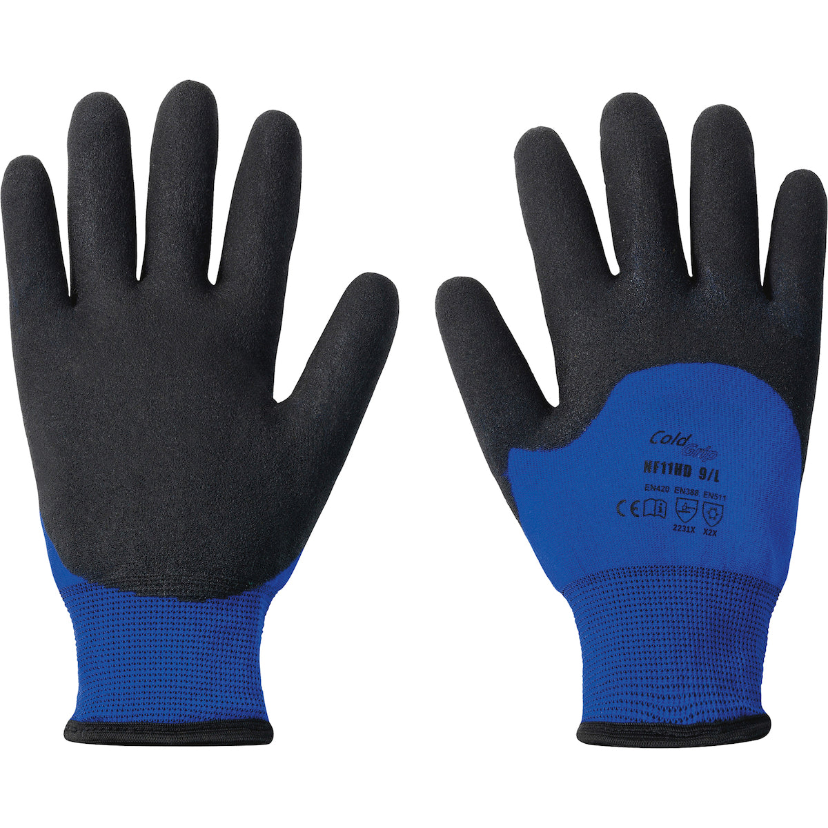 Northflex NF11HD Cold Protection Gloves Nylon Thermal PVC Blue