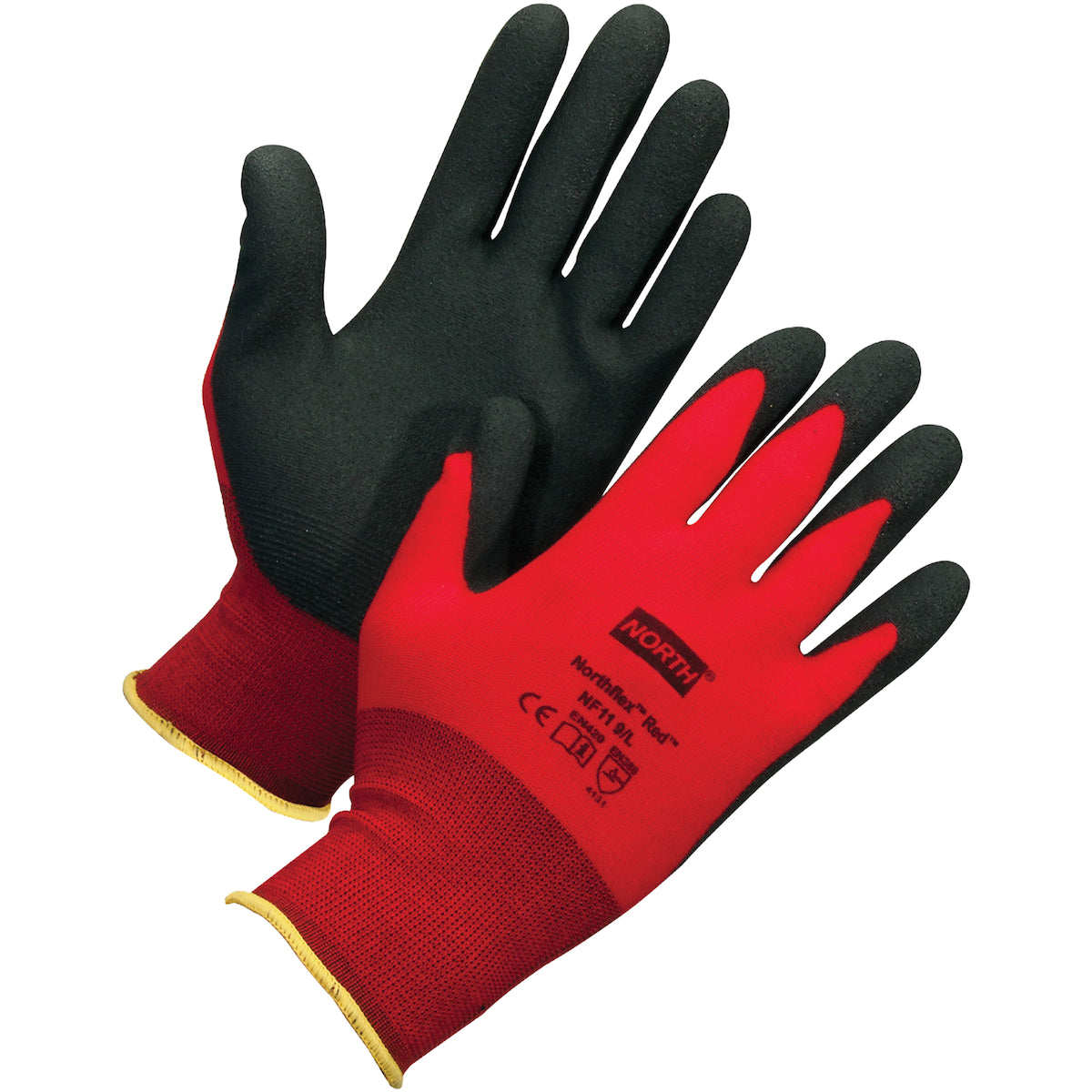 Northflex NF11-V Coated Work Gloves Nylon PVC Foam Red