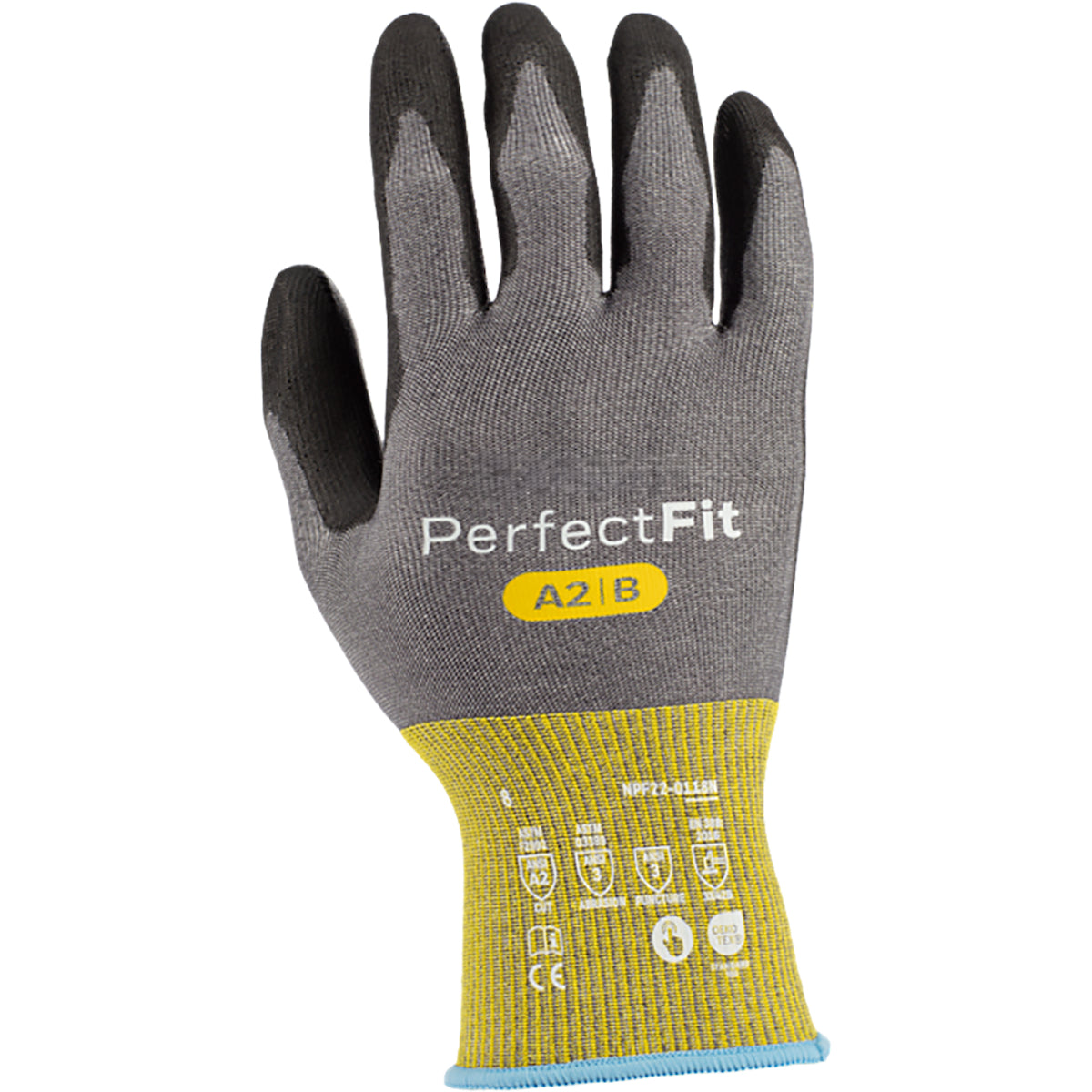 G-Tek NPF22-0118N Cut Resistant Gloves Polyurethane Touchscreen Gray