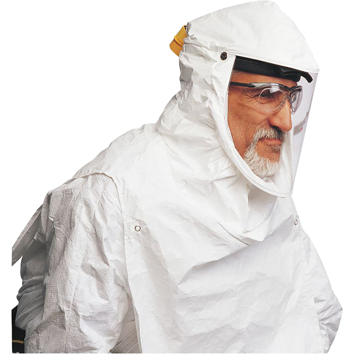 North PA121 Reusable Respirator Hood Coated Bib Gray