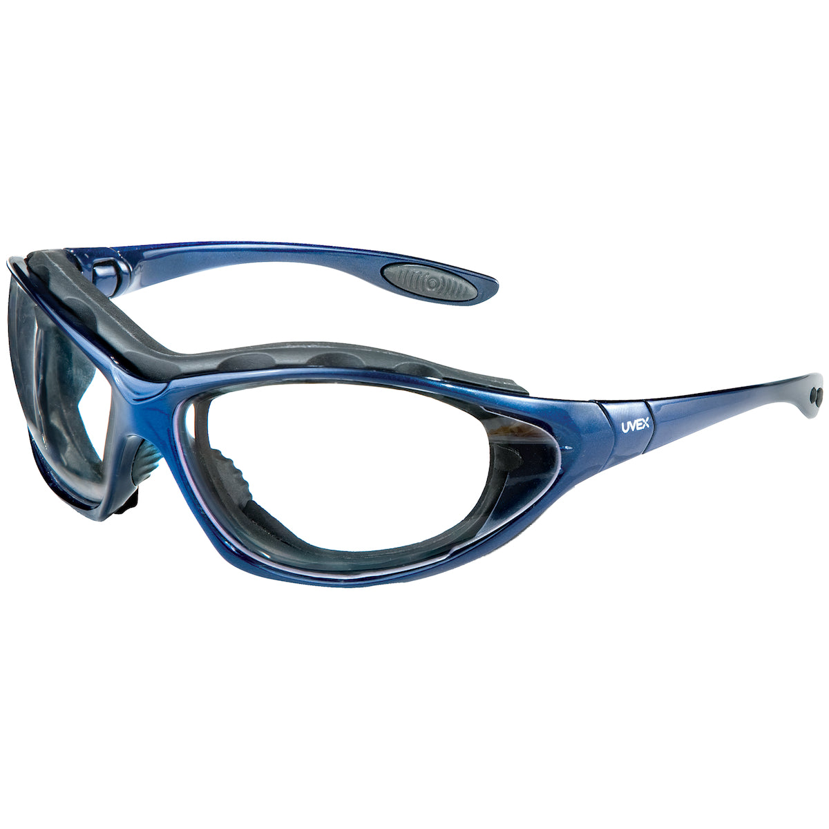 UVEX S0620HS Safety Glasses Anti-Fog Foam Padding Blue