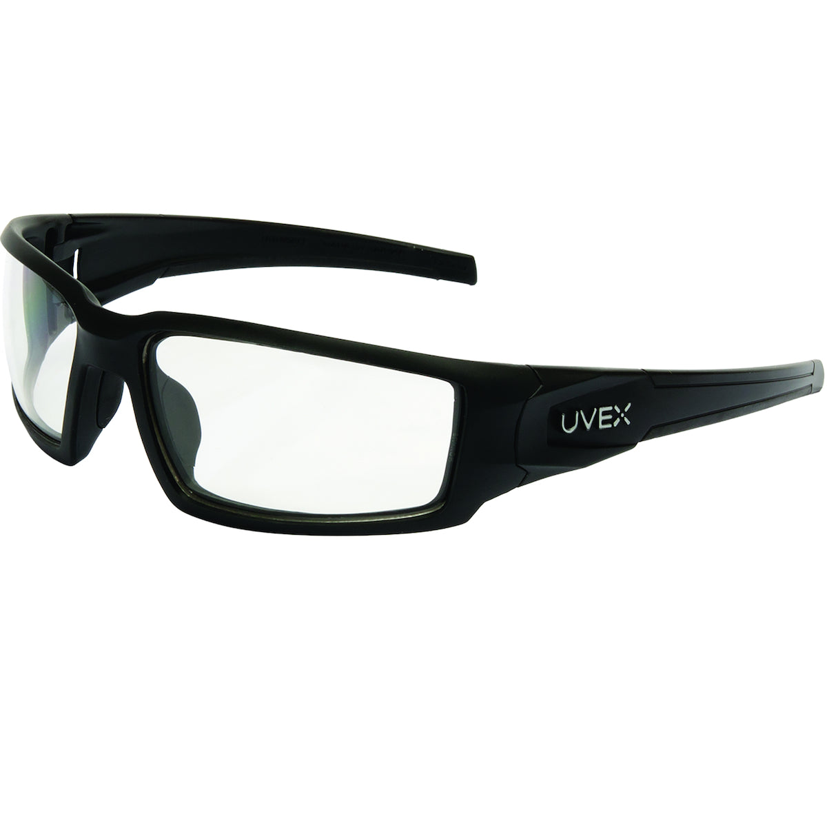 UVEX S2940HS Safety Glasses Matte Black Frame Clear Lens HydroShield