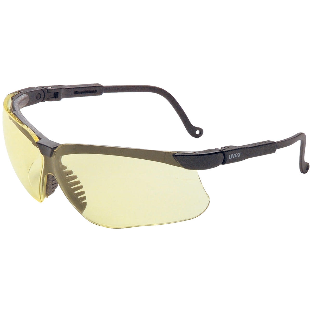 UVEX S3202HS Safety Glasses Amber Lens Anti-Fog Black