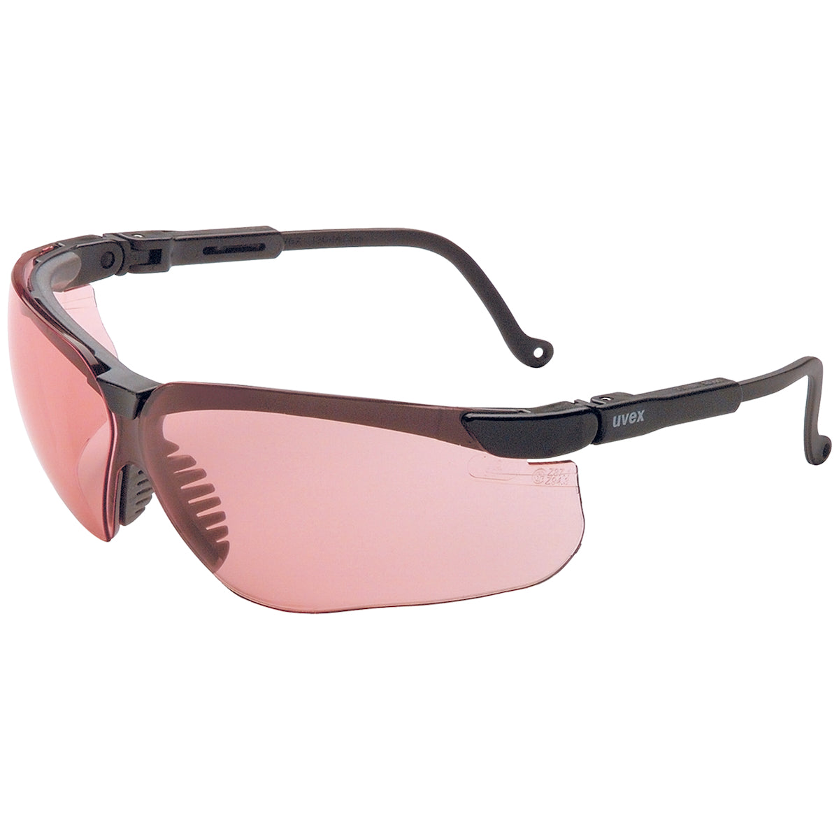 UVEX S3210HS Safety Glasses Black Frame Vermillion Anti-Fog