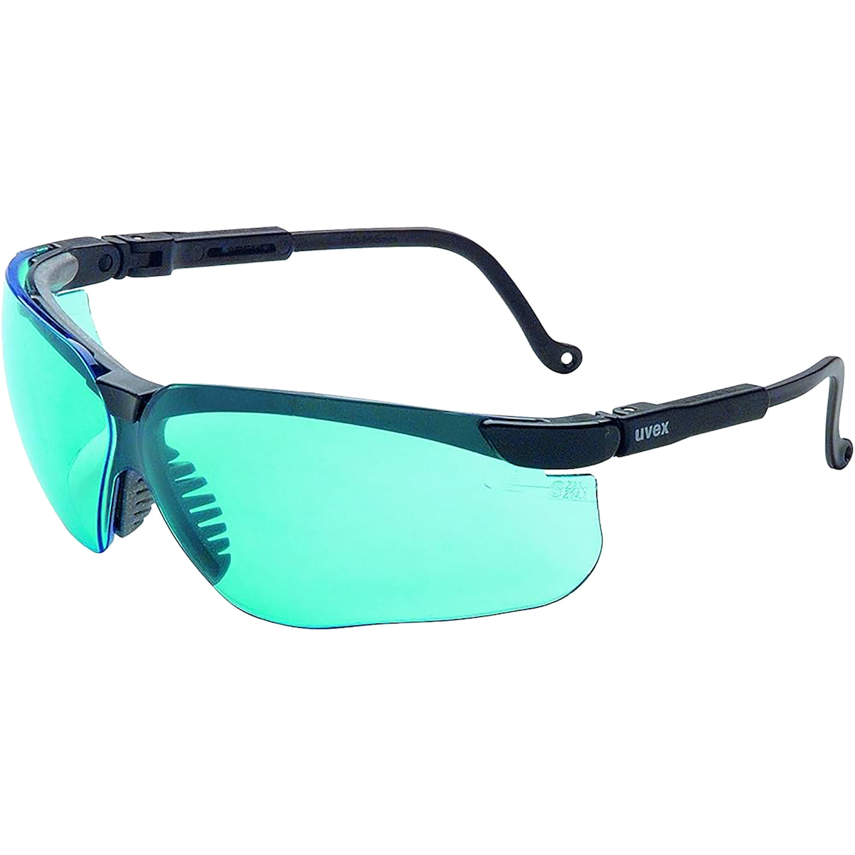 UVEX S3211HS Safety Glasses Black Frame Blue Anti-Fog