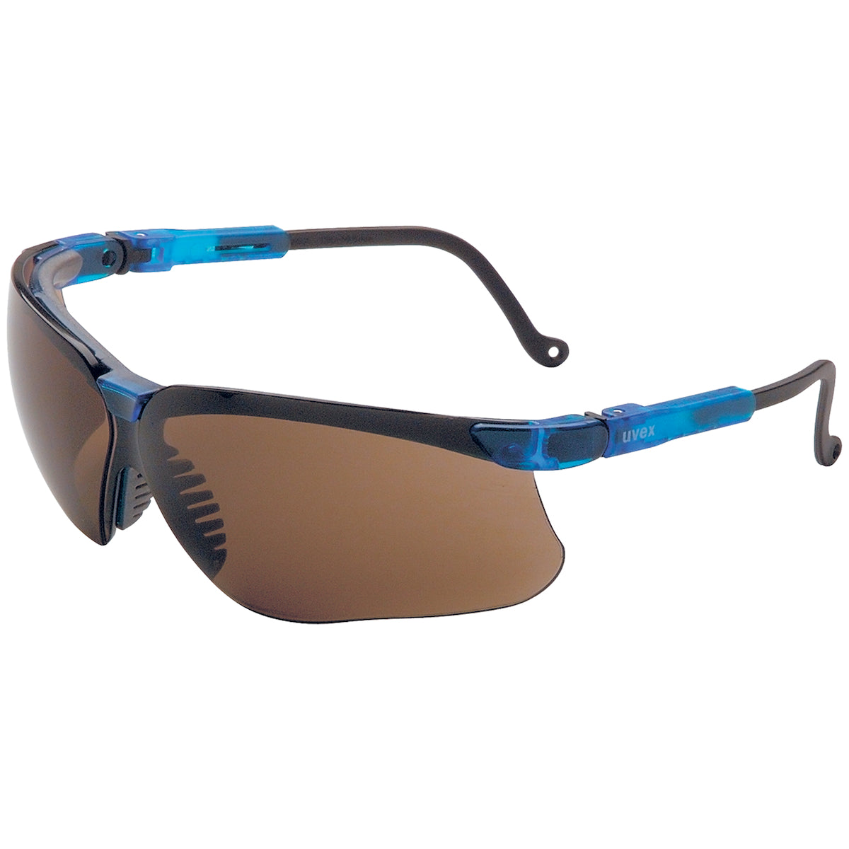 UVEX S3241HS Safety Glasses Vapor Blue Frame Espresso Lens