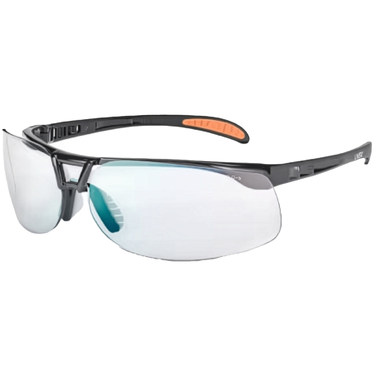 UVEX S4202 Safety Glasses Semi-Rimless SCT Lens Black