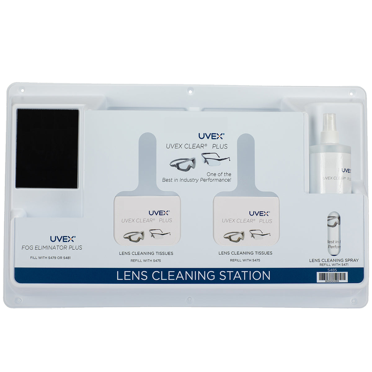 UVEX S475 Lens Cleaning Tissues Alcohol-Free White