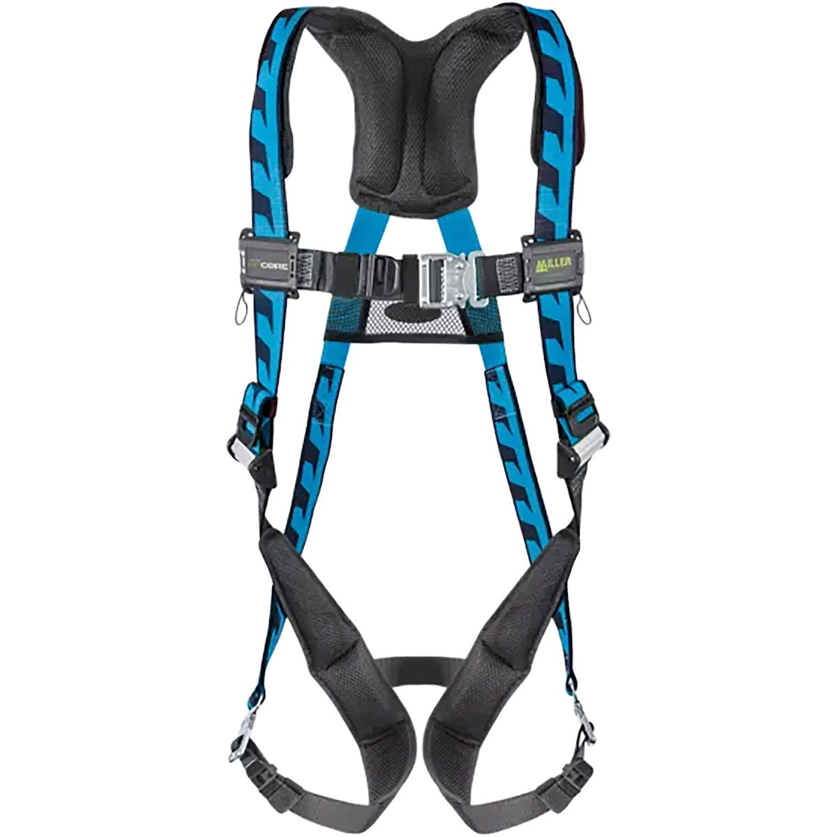 Miller® AC-QC Premium Breathable Full-Body Harness, with Steel Hardware, 5 Points of Adjustment, with Back D-Ring, and Quick-Connect Chest & Leg Buckles