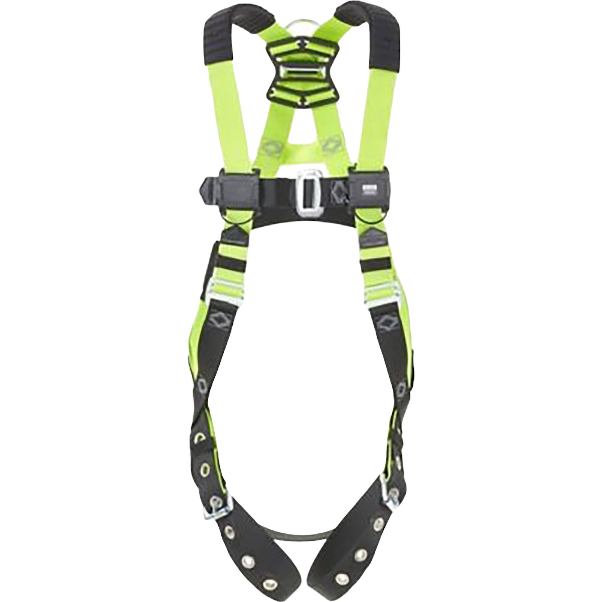 Miller® H5IS31110 Industry Standard Full-Body Harness, with 5 Points of Adjustment, with Back / Front D-Rings, and Mating Chest Buckles & Tongue Leg Buckles