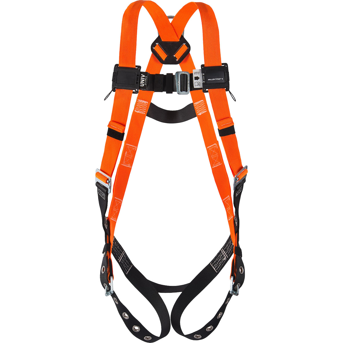 Miller T4500 Full-Body Harness Hi-Viz Webbing Orange