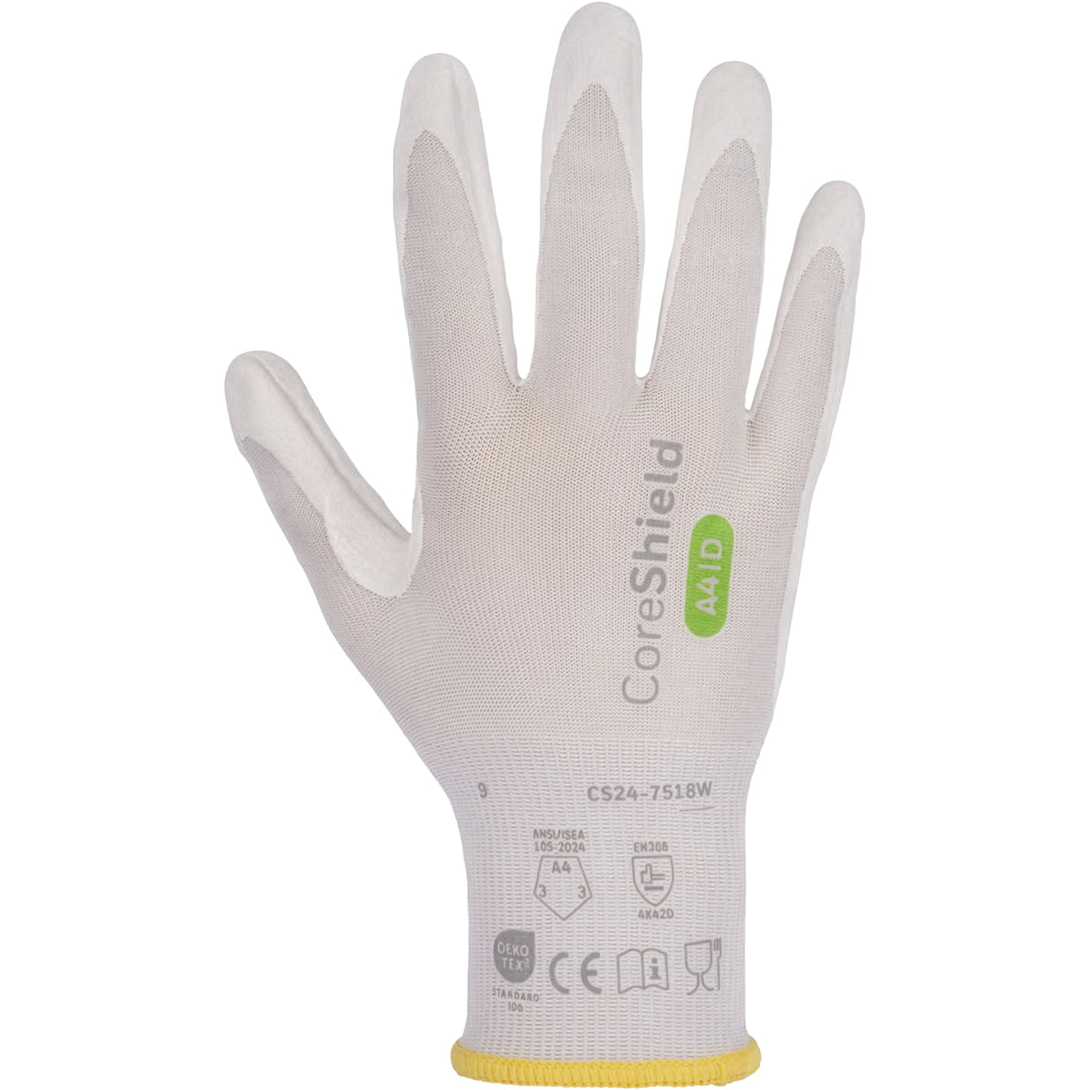 G-Tek CS24-7518W-V Cut Resistant Gloves Foam Nitrile White