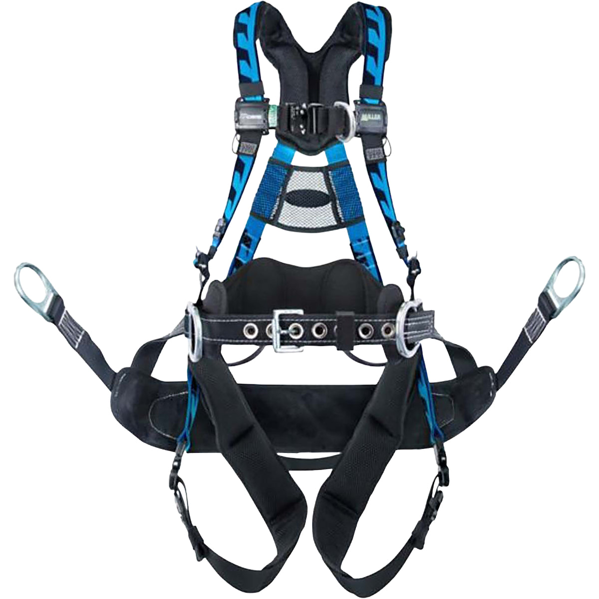 Miller® AAT-QC Premium Tower Climbing Harness, with Lightweight Aluminum Hardware, 5 Points of Adjustment, with Back / Front / Side D-Rings, Removable Belt, and Quick-Connect Chest & Leg Buckles