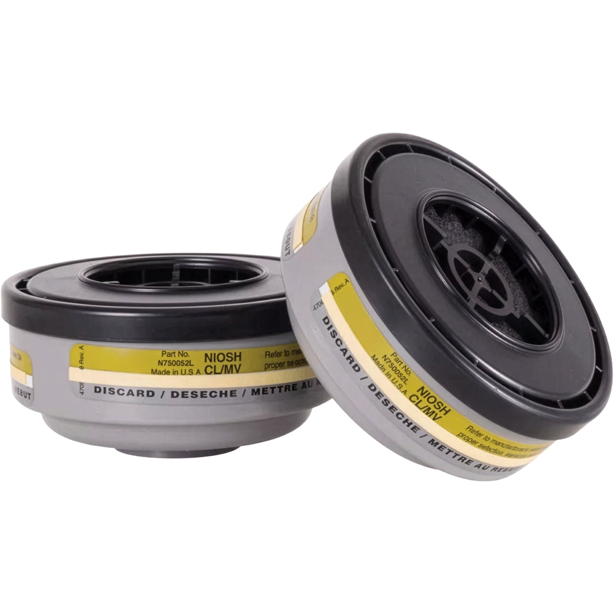 North N750052L Respirator Cartridge Mercury Vapor Chlorine White