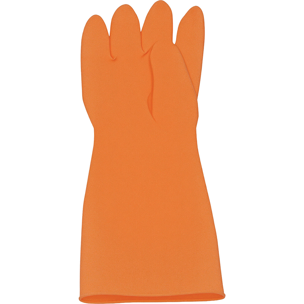 North AK1815 Chemical Resistant Gloves Latex Diamond Grip Orange