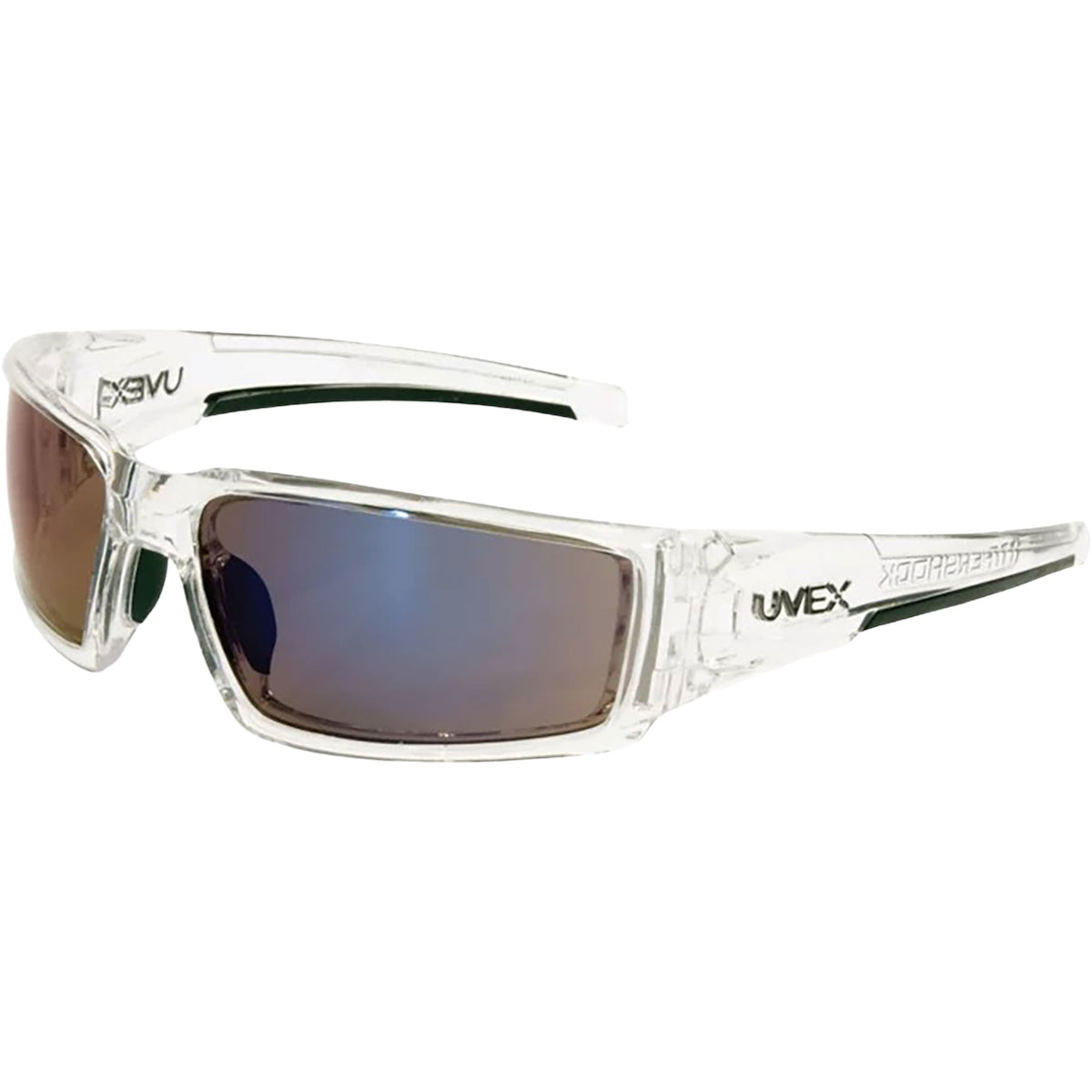 UVEX S2975 Safety Glasses Blue Mirror Lens Clear