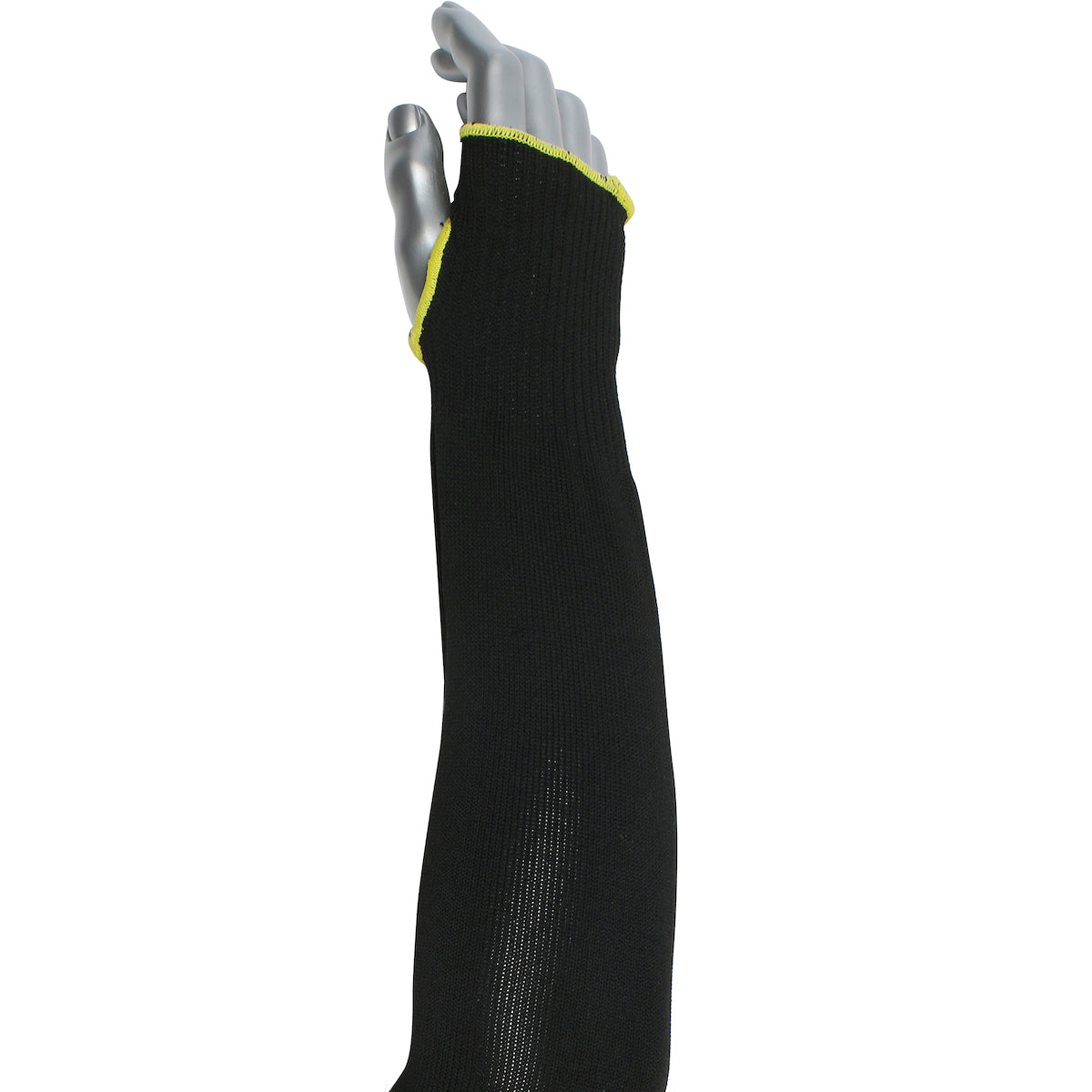 Kut Gard S10HTP/2BK-ES6-T Cut Resistant Sleeve ATA Polyester Thumb Hole Black