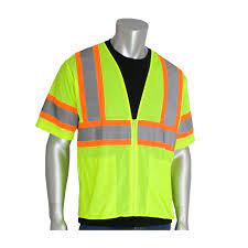 Style 1321 Hi Vis Safety Surveyor Vest, Short Sleeve