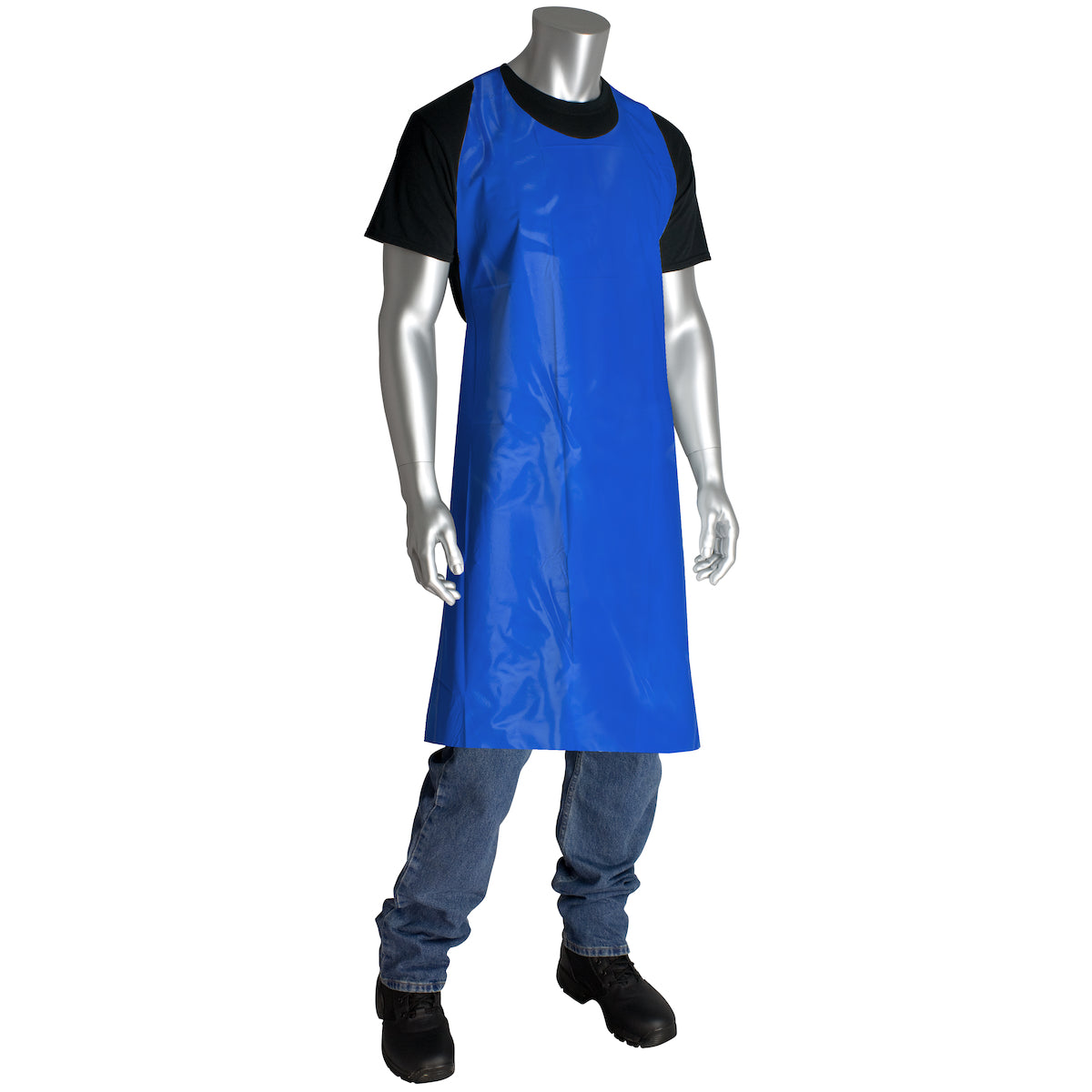 QRP T2 Chemical Resistant Apron PU EVOH Blue
